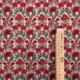 Trapuntato in tela di cotone double face H 140 cm - FIORELLINI