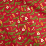 Weihnachtsbaumwolle H 150 cm - WEIHNACHTSDORF