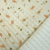 Trapuntato in piquet millerighe double face H 150 cm - CIRCUS VERDE