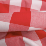 Tessuto Misto Cotone H 300 cm - QUADRO ROSSO