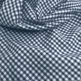 Tessuto Misto Cotone H 300 cm - QUADRETTO BLU