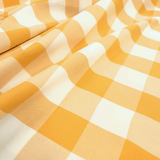 Tessuto Misto Cotone H 300 cm - QUADRO SENAPE