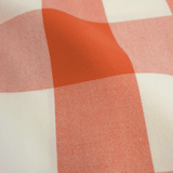 Tessuto Misto Cotone H 300 cm - QUADRO ARANCIO