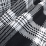 Tessuto Misto Cotone H 300 cm - QUADRO SCOZZESE NERO