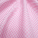 Tessuto Cotone POPELINE H 150 cm - QUADRETTO ROSA