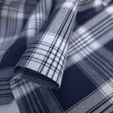 Tessuto Misto Cotone H 300 cm - QUADRO SCOZZESE BLU