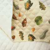 Trapuntato in piquet millerighe double face H 150 cm - SOGNI TRA LE FOGLIE