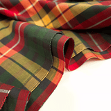 Cotone Percalle H 300 cm - QUADRO GIALLO/ROSSO/VERDE