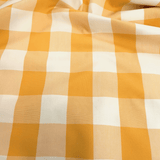 Tessuto Misto Cotone H 300 cm - QUADRO SENAPE