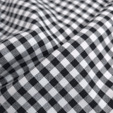 Tessuto Misto Cotone H 300 cm - QUADRETTO NERO
