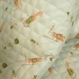 Trapuntato in piquet millerighe double face H 150 cm - CIRCUS VERDE