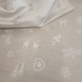 Tovagliato Fiandra in Misto Lino H 180 cm - BOSCO SABBIA