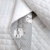 Trapuntato in piquet millerighe double face H 150 cm - PECORELLE GRIGIE