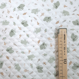 Trapuntato in piquet millerighe double face H 150 cm - BABY MAMMUT VERDE