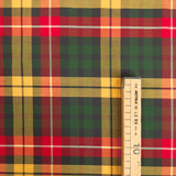 Cotone Percalle H 300 cm - QUADRO GIALLO/ROSSO/VERDE