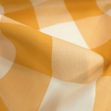 Tessuto Misto Cotone H 300 cm - QUADRO SENAPE