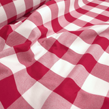 Tessuto Misto Cotone H 300 cm - QUADRO BORDEAUX