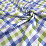 Cotone Fondo Panama H 280 cm - QUADRO LILLA/VERDE/BLU