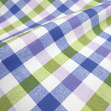 Cotone Fondo Panama H 280 cm - QUADRO LILLA/VERDE/BLU