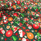 Weihnachtsbaumwolle H 150 cm - WEIHNACHTSDORF