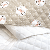 Trapuntato in piquet millerighe double face H 150 cm - PECORELLE BEIGE