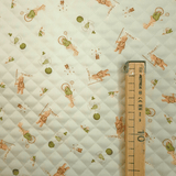 Trapuntato in piquet millerighe double face H 150 cm - CIRCUS VERDE