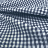 Tessuto Misto Cotone H 300 cm - QUADRETTO BLU