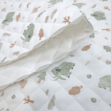 Trapuntato in piquet millerighe double face H 150 cm - BABY MAMMUT VERDE