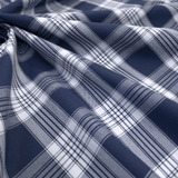 Tessuto Misto Cotone H 300 cm - QUADRO SCOZZESE BLU