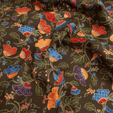 Cotone Americano H 110 cm - UCCELLI DEL PARADISO FLOREALE/VERDONE