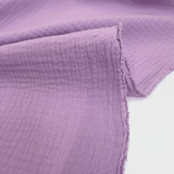 Mussola di Cotone Doppia Garza H 140 cm - LILLA