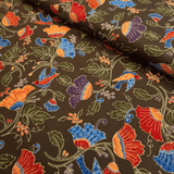 Cotone Americano H 110 cm - UCCELLI DEL PARADISO FLOREALE/VERDONE