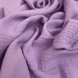 Mussola di Cotone Doppia Garza H 140 cm - LILLA