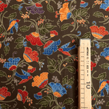 Cotone Americano H 110 cm - UCCELLI DEL PARADISO FLOREALE/VERDONE