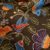 Cotone Americano H 110 cm - UCCELLI DEL PARADISO FLOREALE/VERDONE