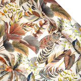 Velluto Digital H 140 cm - FOGLIE TROPICALI VARIANTE TABACCO