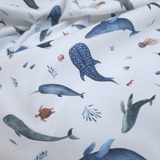 Piquet millerighe con stampa digitale H 150 cm - SOGNI OCEANICI