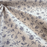 Tovagliato Fiandra di Cotone H 180 cm - FIORELLINI BLU