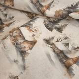 Tessuto Arredo Jacquard H 140 cm - LA CASETTA IN MONTAGNA/LUREX