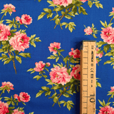 Cotone Americano H 110 cm - ROSELLINE/BLU