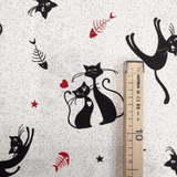 Cotone Fondo Panama H 180 cm - GATTI INNAMORATI