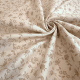 Tovagliato Fiandra di Cotone H 180 cm - FIORELLINI NOCCIOLA