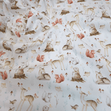 Piquet millerighe con stampa digitale H 150 cm - AMICI NEL BOSCO