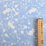 Cotone Americano H 110 cm - GATTINI BIANCHI/AZZURRO