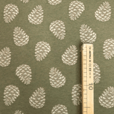Tessuto Arredo Gobelin H 280 cm - PIGNE VERDE MUSCHIO