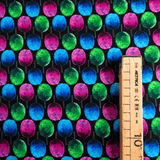 Cotone Americano H 110 cm - ALBERI COLORATI/NERO