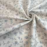 Tovagliato Fiandra di Cotone H 180 cm - FIORELLINI POLVERE