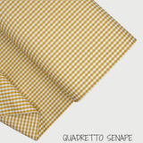 Collezione "Riga, quadretto e unito" H 180 cm - SENAPE