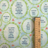 Cotone Americano H 110 cm - FRASI MOTIVAZIONALI