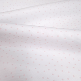 Piquet millerighe H 150 cm - POIS ROSA FONDO BIANCO